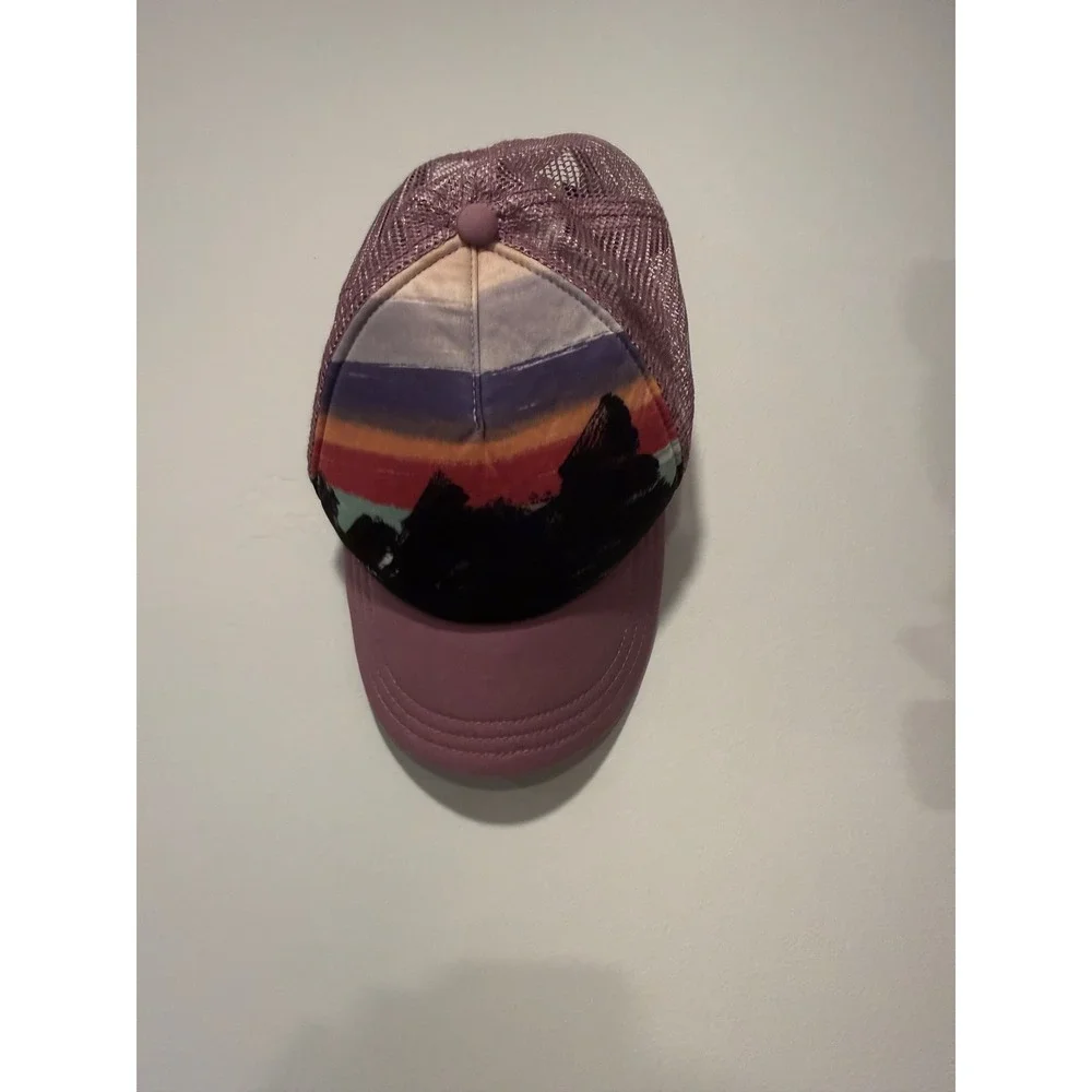 Patagonia Womens Free Hand Fitz Roy Interstate Hat Trucker Cap Pink Sunset 38198